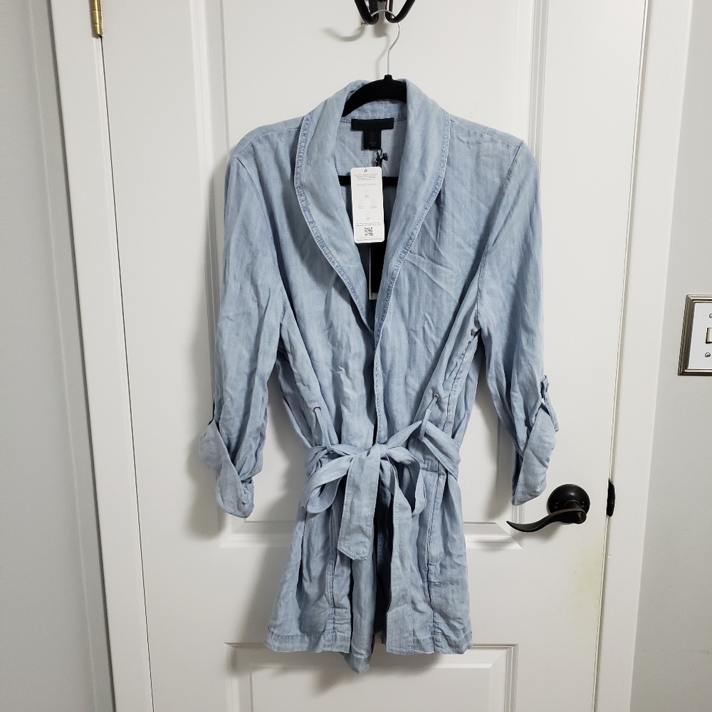 MAISON CINQCENT Blue Belted Jacket